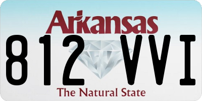 AR license plate 812VVI