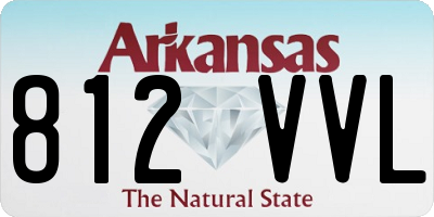 AR license plate 812VVL