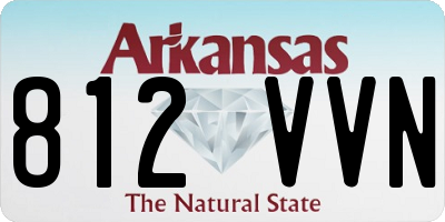 AR license plate 812VVN
