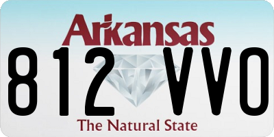 AR license plate 812VVO