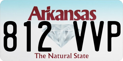 AR license plate 812VVP