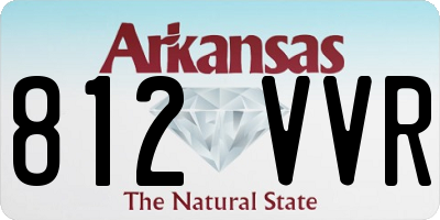 AR license plate 812VVR