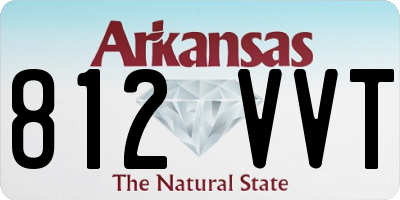 AR license plate 812VVT