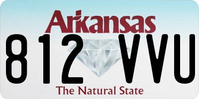 AR license plate 812VVU