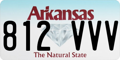 AR license plate 812VVV