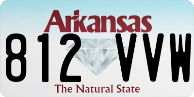 AR license plate 812VVW