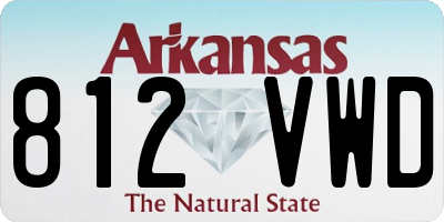 AR license plate 812VWD