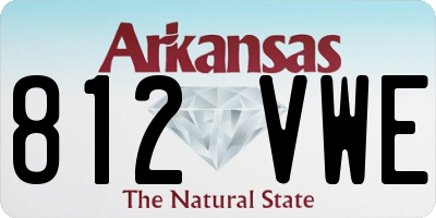 AR license plate 812VWE