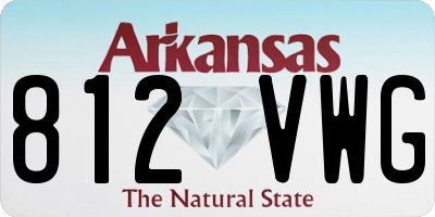 AR license plate 812VWG