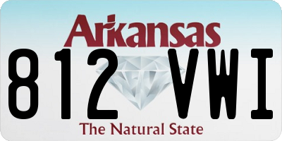 AR license plate 812VWI