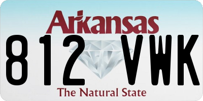 AR license plate 812VWK