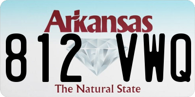 AR license plate 812VWQ