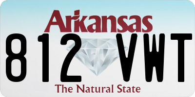 AR license plate 812VWT