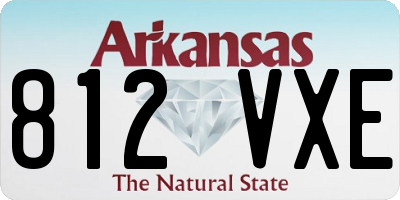 AR license plate 812VXE