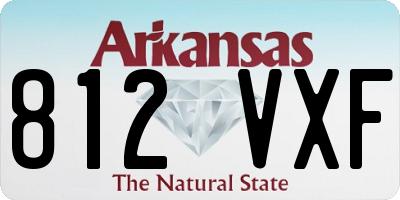 AR license plate 812VXF