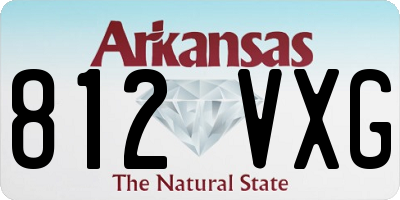 AR license plate 812VXG