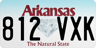 AR license plate 812VXK