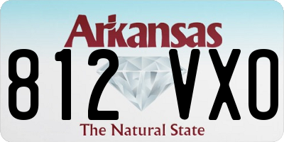 AR license plate 812VXO