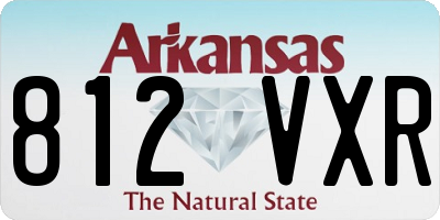 AR license plate 812VXR