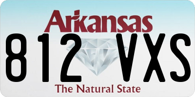 AR license plate 812VXS
