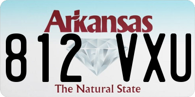 AR license plate 812VXU