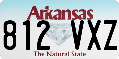 AR license plate 812VXZ
