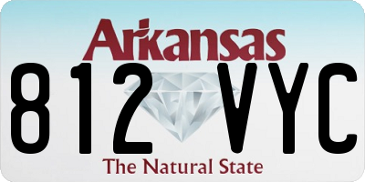 AR license plate 812VYC
