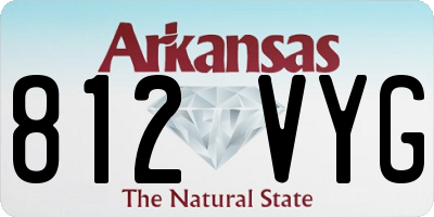 AR license plate 812VYG