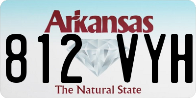 AR license plate 812VYH