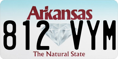 AR license plate 812VYM