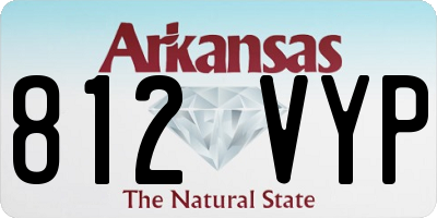 AR license plate 812VYP
