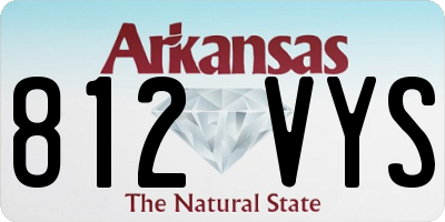 AR license plate 812VYS