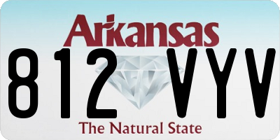 AR license plate 812VYV