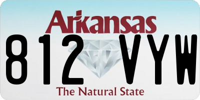 AR license plate 812VYW