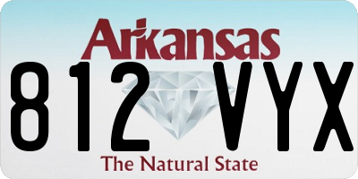 AR license plate 812VYX