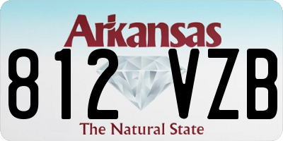 AR license plate 812VZB