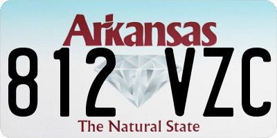 AR license plate 812VZC