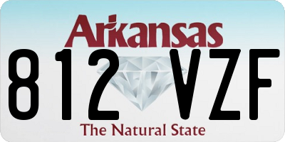 AR license plate 812VZF