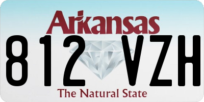 AR license plate 812VZH