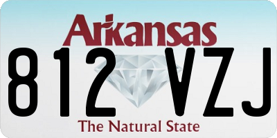 AR license plate 812VZJ