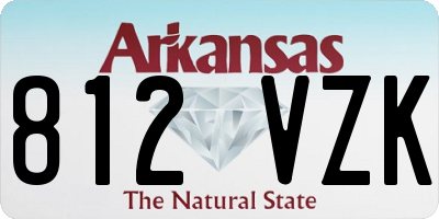 AR license plate 812VZK