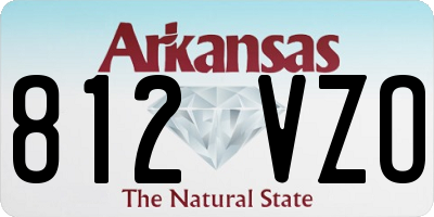 AR license plate 812VZO