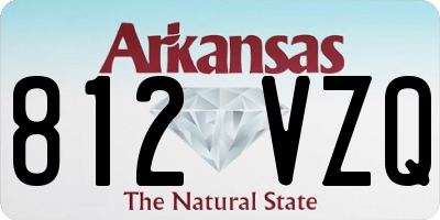 AR license plate 812VZQ