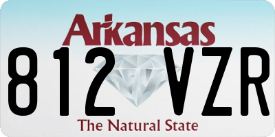 AR license plate 812VZR
