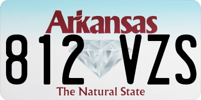 AR license plate 812VZS