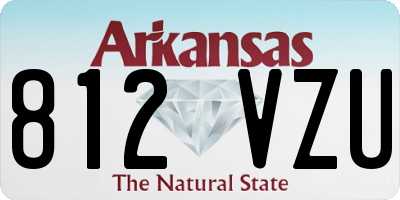 AR license plate 812VZU