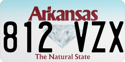 AR license plate 812VZX