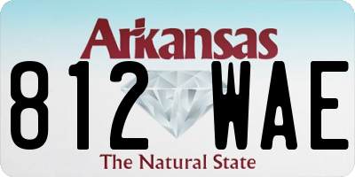 AR license plate 812WAE