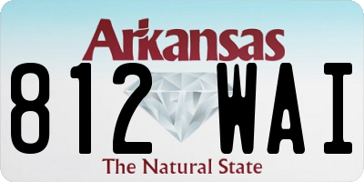 AR license plate 812WAI