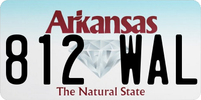 AR license plate 812WAL